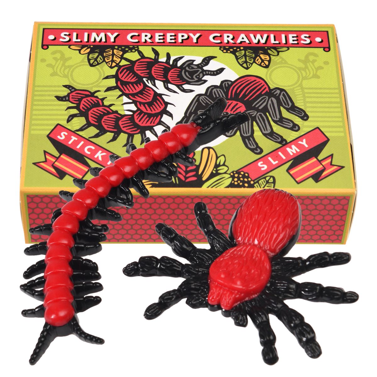 Slimy creepy crawlies in a box