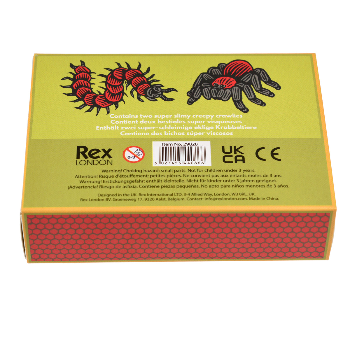 Slimy creepy crawlies in a box