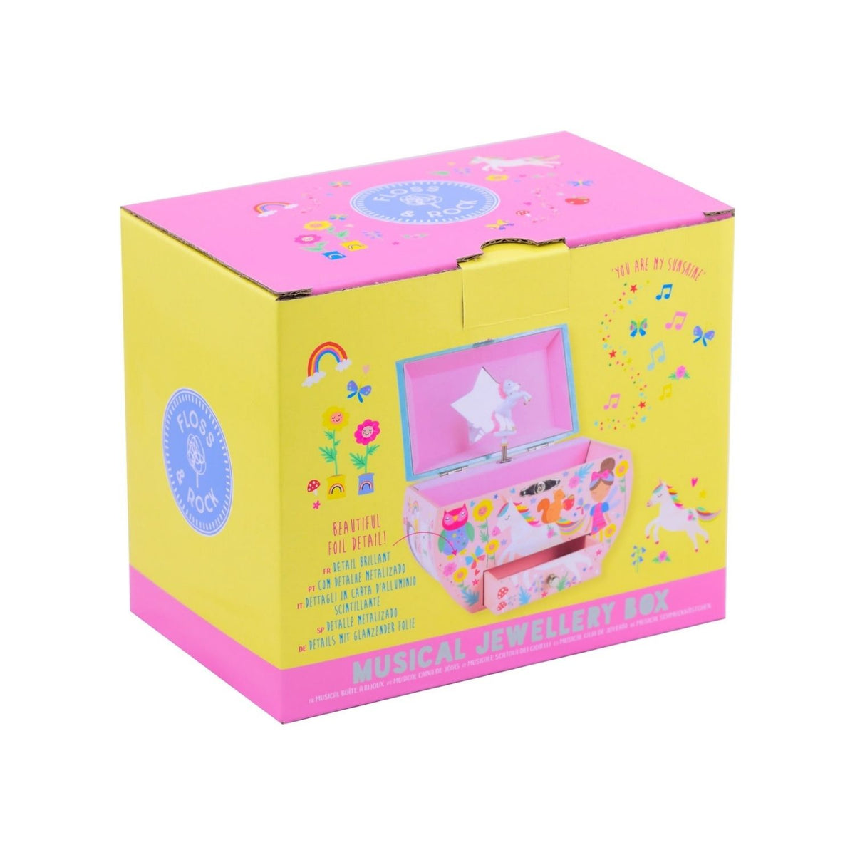 Rainbow Fairy - Musical Jewellery Box Oval Shape