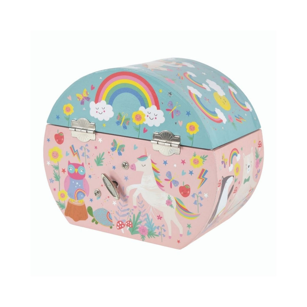 Rainbow Fairy - Musical Jewellery Box Oval Shape