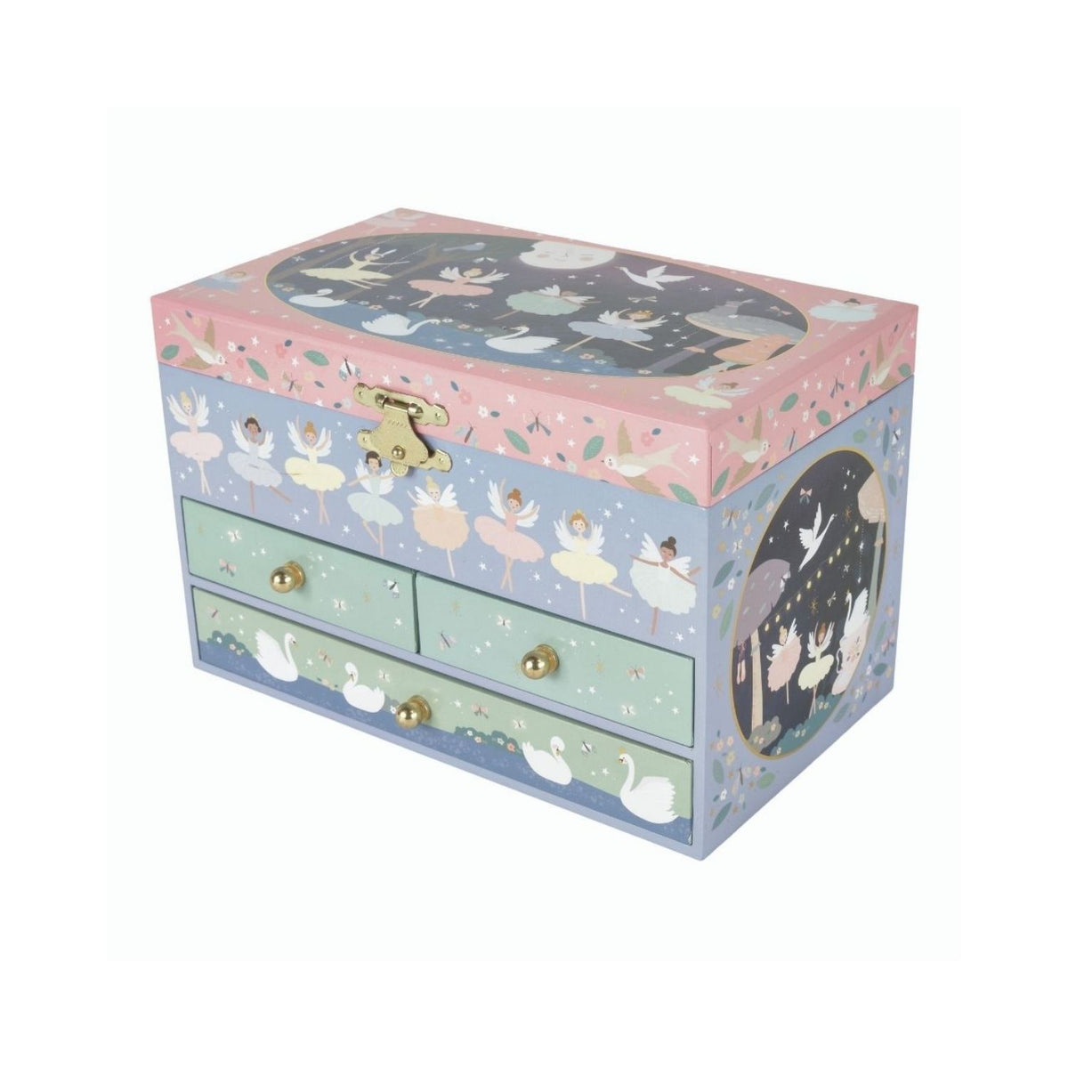 Enchanted - Musical Jewellery Box with 3 Drawers