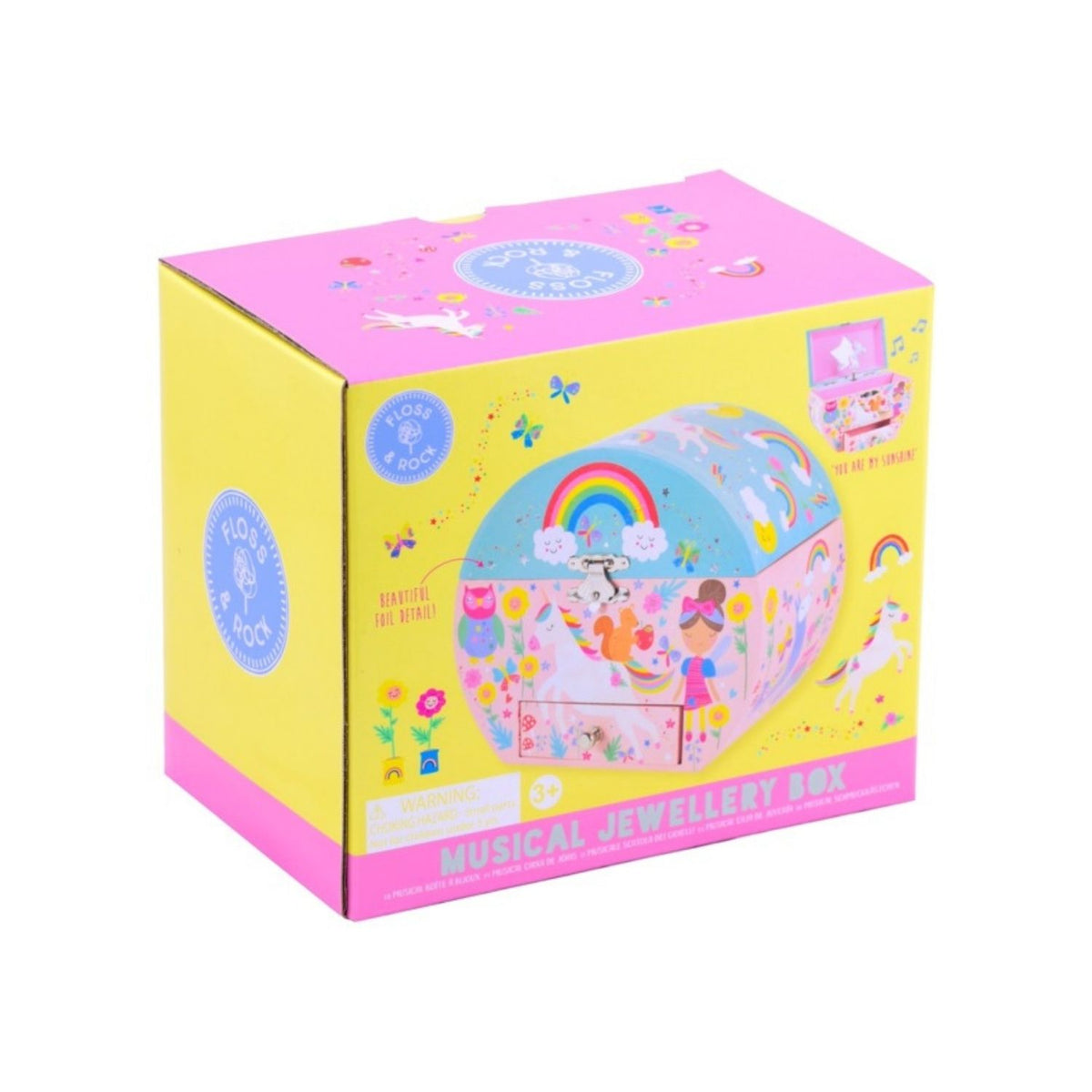 Rainbow Fairy - Musical Jewellery Box Oval Shape