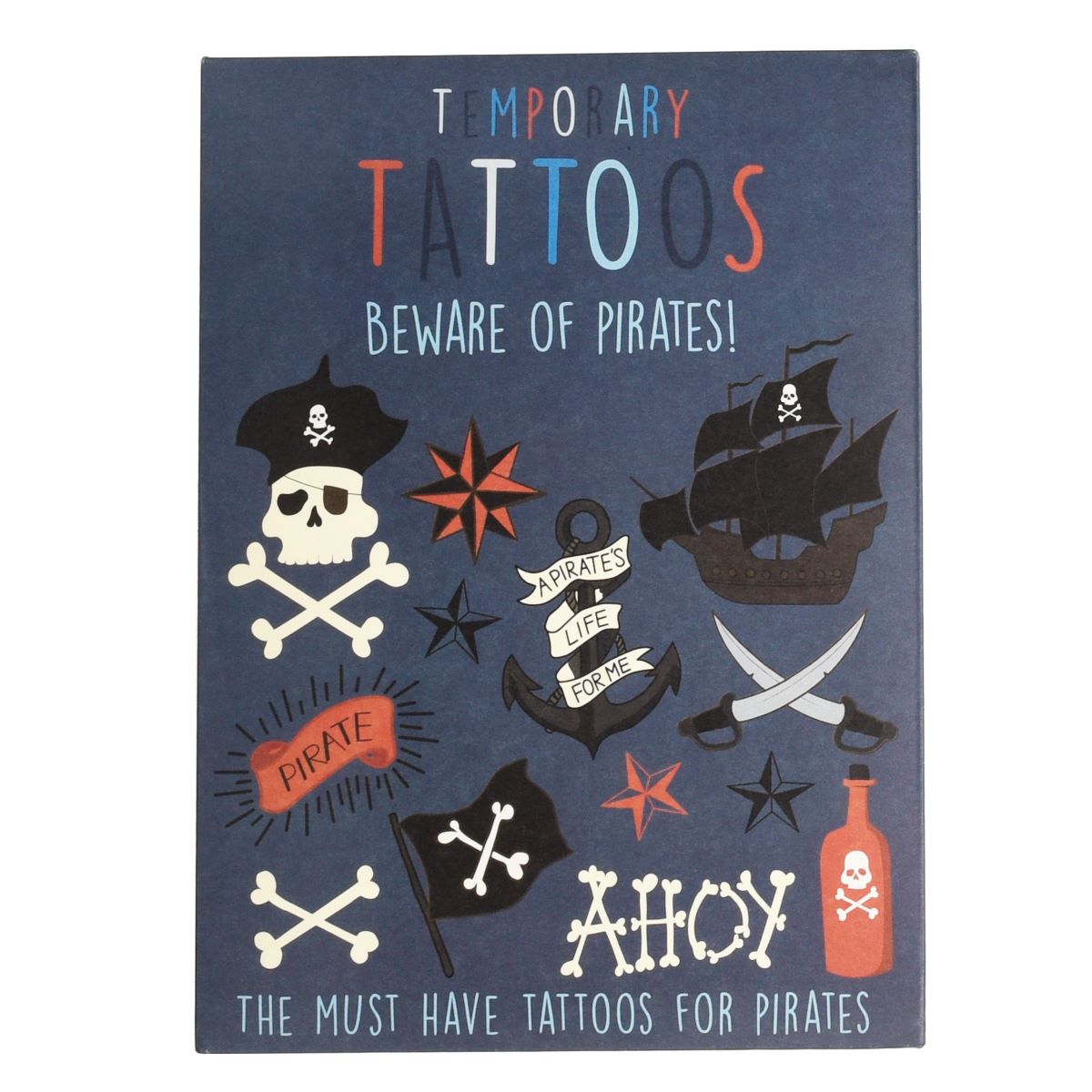 Temporary tattoos - Beware of the Pirates