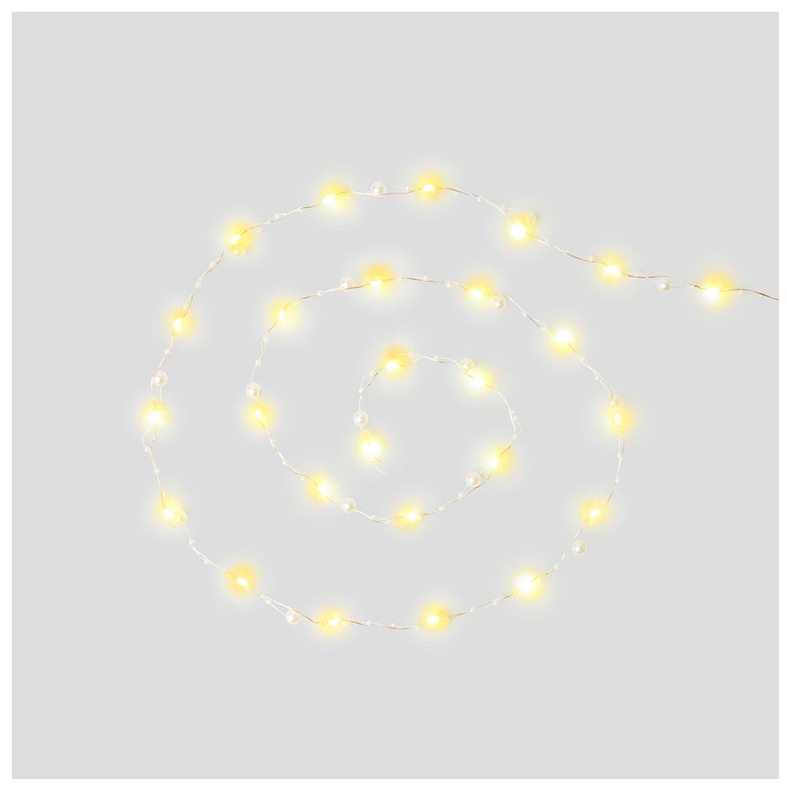 Botanical Mistletoe Bead String Lights 3M