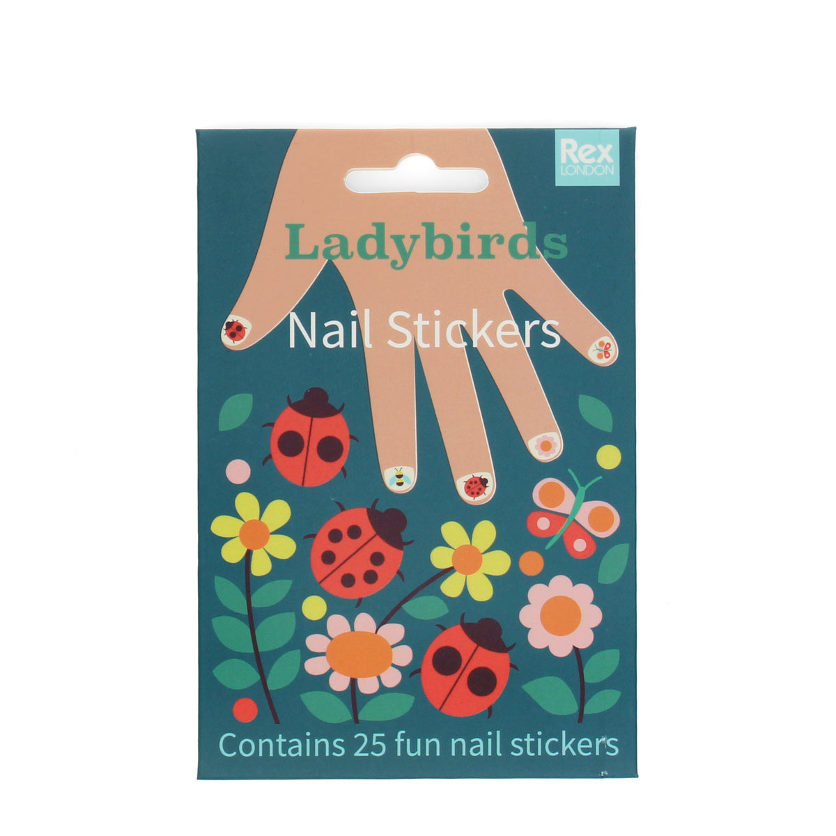 Ladybird Nail Stickers (Pack Of 25)