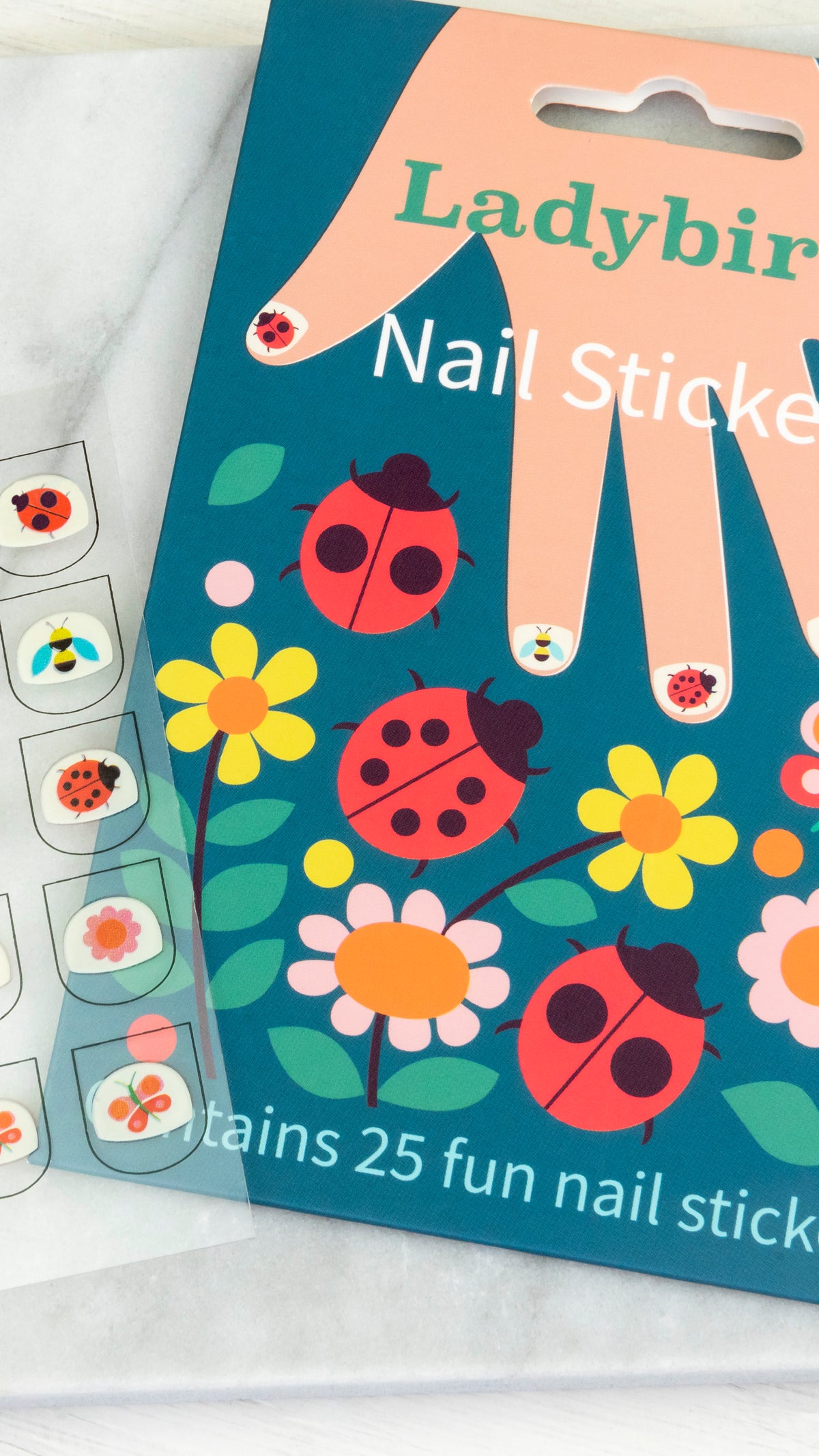 Ladybird Nail Stickers (Pack Of 25)